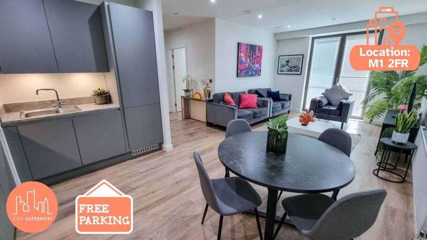 Apartment for 8 people, child-friendly in Manchester