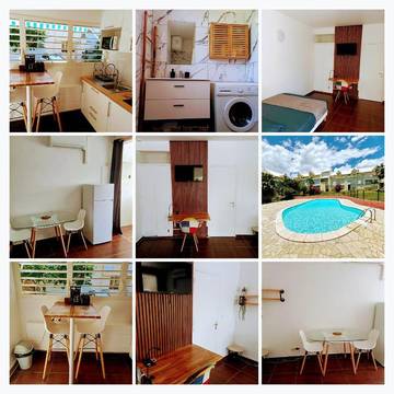 Gîte pour 2 personnes, avec piscine et jardin dans Plage de Saint-Félix