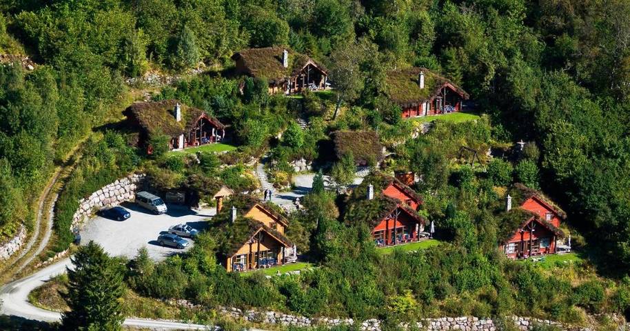 Ferienhaus für 7 Personen, mit Terrasse und Garten sowie Sauna und Ausblick in Vanylven