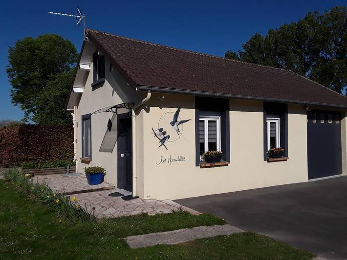 Gîte pour 4 personnes, avec Terrasse ainsi que Jardin et Vue