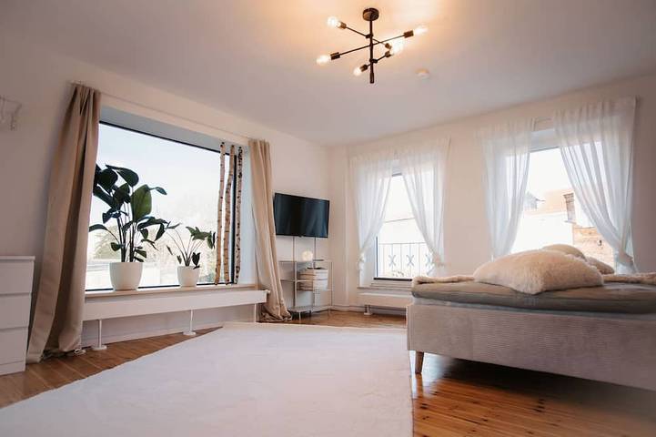 Appartement de vacances pour 8 personnes, avec terrasse ainsi que jardin et sauna, animaux acceptés - 1