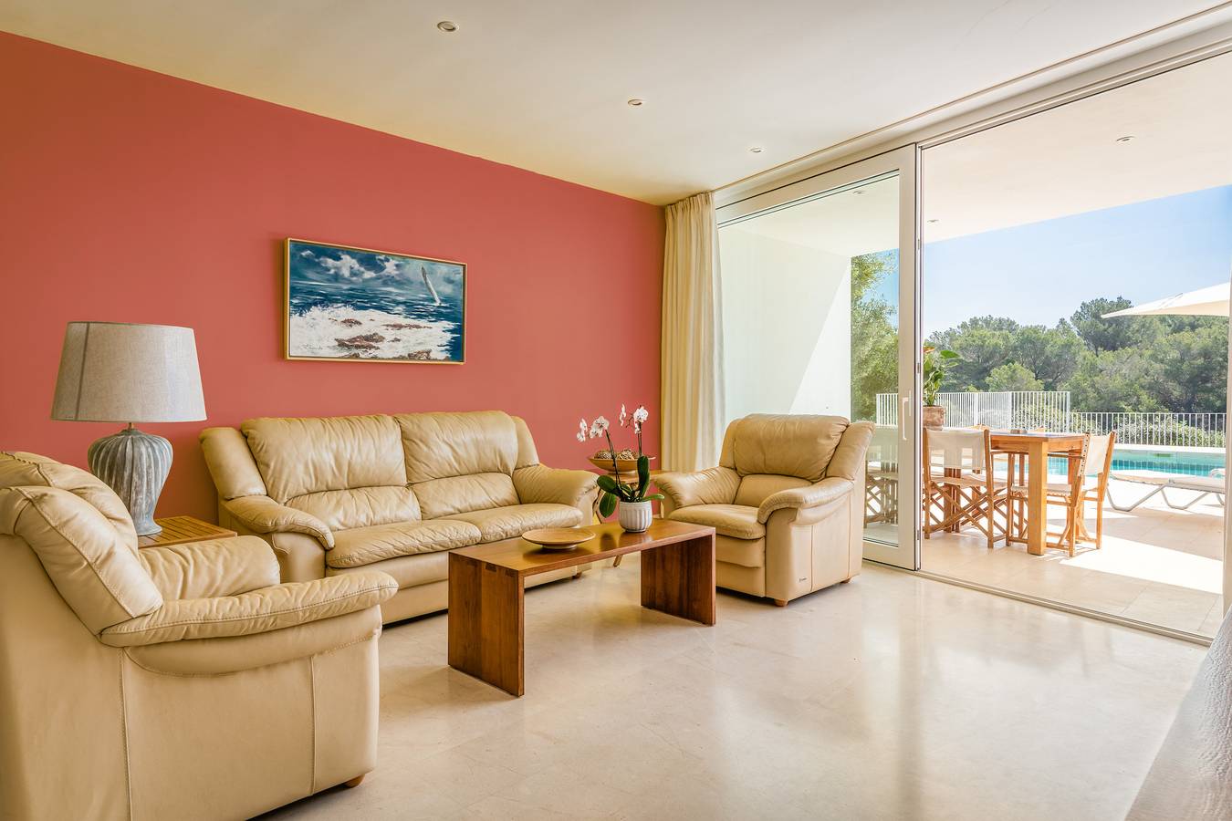 Villa Mar con vistas al mar, piscina, Wi-Fi, jardín y terraza in Cala Blanes, Ciudadela