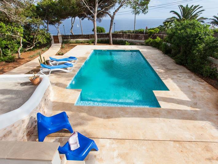 Finca für 6 Personen, mit Garten und Meerblick sowie Pool, kinderfreundlich in Cala Figuera - 4