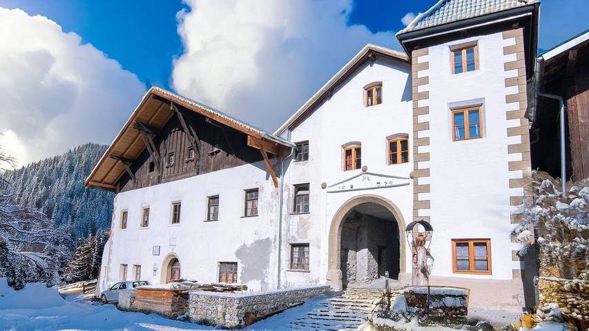 Ferienhaus für 6 Personen, mit Terrasse und Sauna, mit Haustier in Pfunds