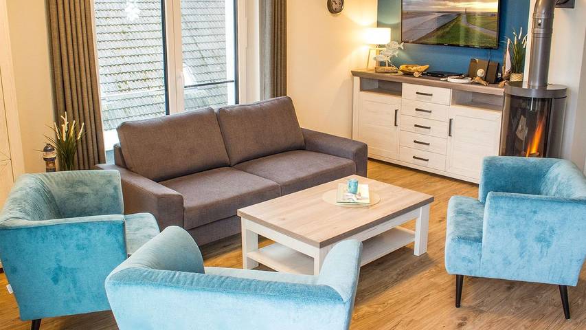 Ferienwohnung für 6 Personen, mit Terrasse und Sauna in Fedderwardersiel