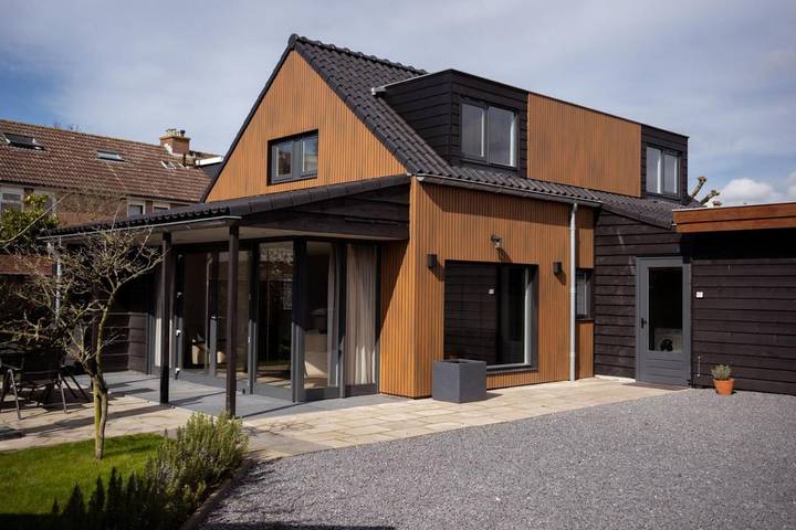 Ferienhaus für 4 Personen, mit Terrasse und Garten sowie Ausblick
