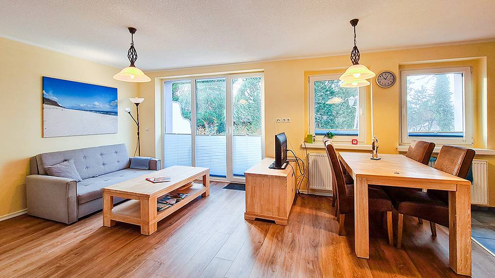 Entire holiday apartment, Fewo weiße Muschel, Eg in Ostseebad Koserow, Koserow