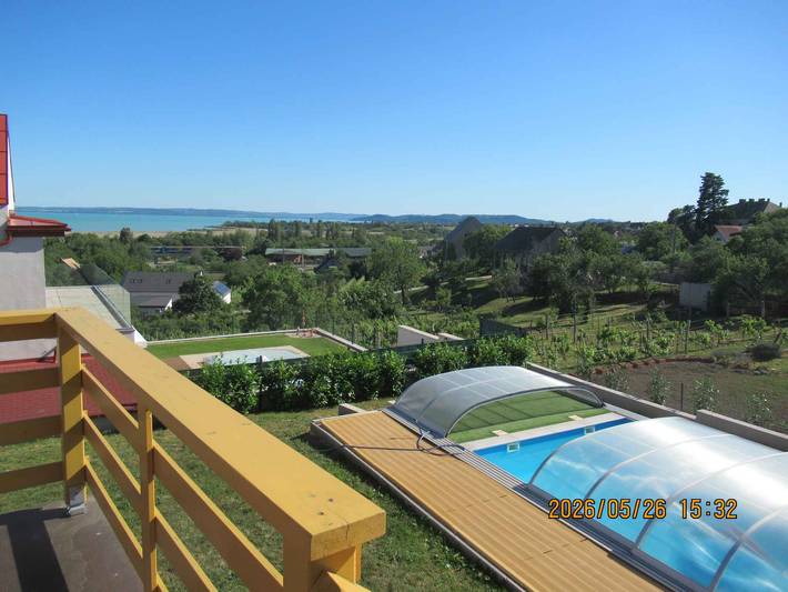 Ferienhaus mit Pool und Klimaanlage in Csopak, Balatonfüredi járás