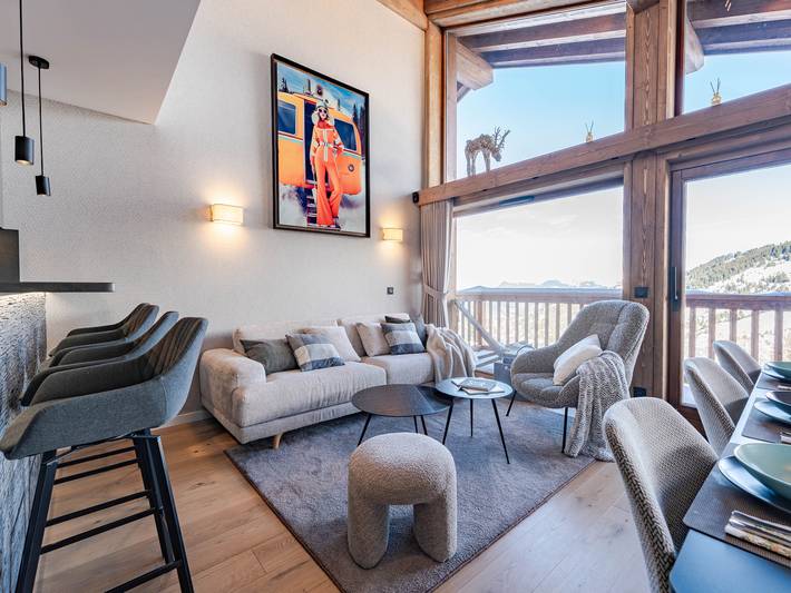 Gîte pour 6 personnes, avec Balcon et Terrasse dans Méribel-Mottaret