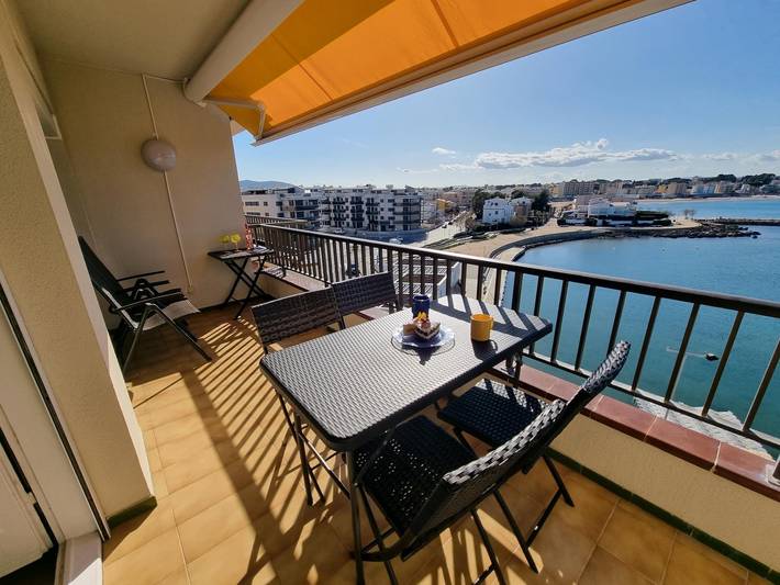 Appartement de vacances pour 4 personnes, avec Vue sur l’océan et Balcon/Terrasse à L'Escala