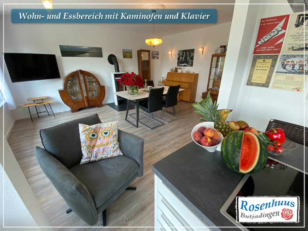 Nordseeurlaub im hochwertigen Feriendomizil Rosenhuus mit Sauna und Kamin im idyllischen Butjadingen in Eckwarden, Butjadingen