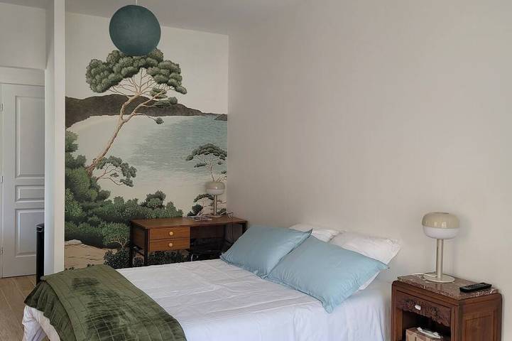 Appartement de vacances pour 2 personnes, avec terrasse ainsi que jardin et piscine