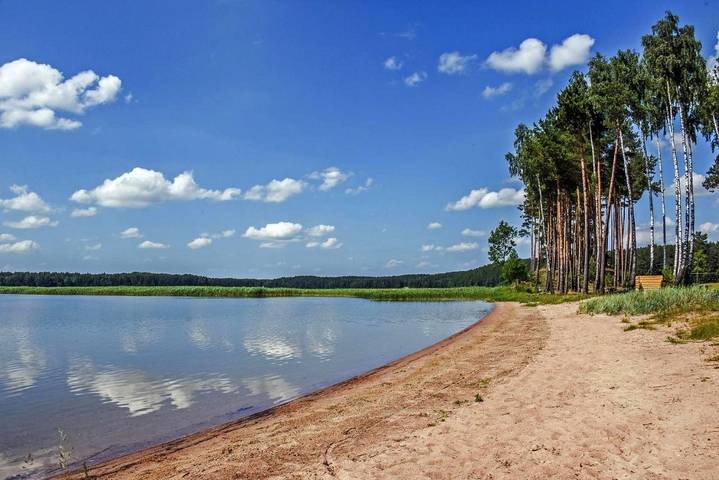 Kemping dla 4 osób, z ogród i widok na jezioro oraz sauna i widok w Litwa