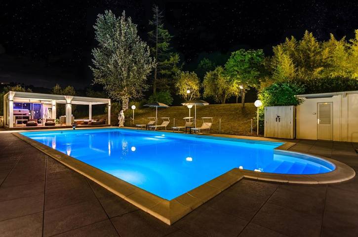 Chambre d’hôte pour 5 personnes, avec sauna et piscine ainsi que jacuzzi et jardin à Rimini
