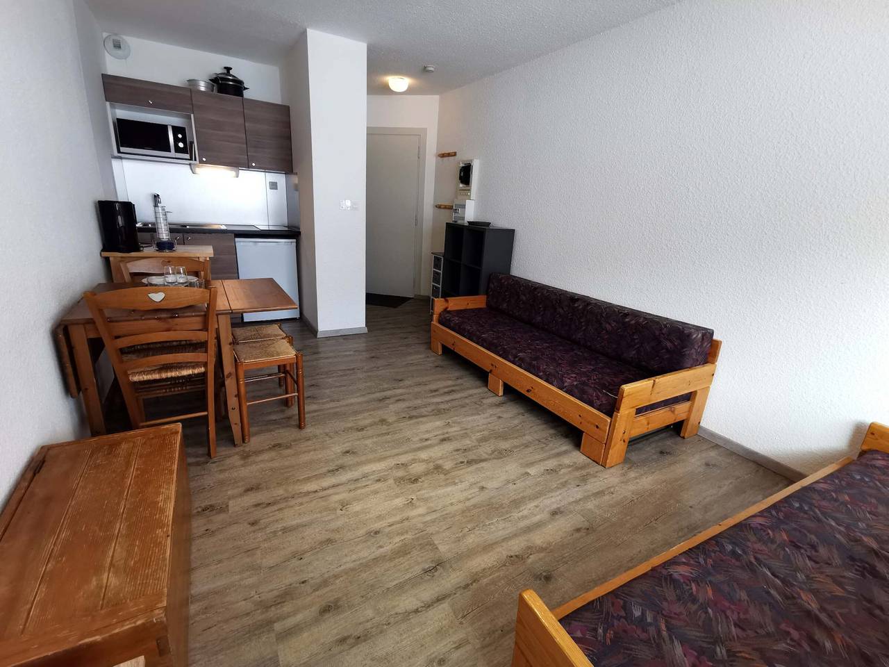 Studio entier, Studio cosy au pied des pistes avec balcon, Tv et casier à ski in Prapoutel, Les Adrets