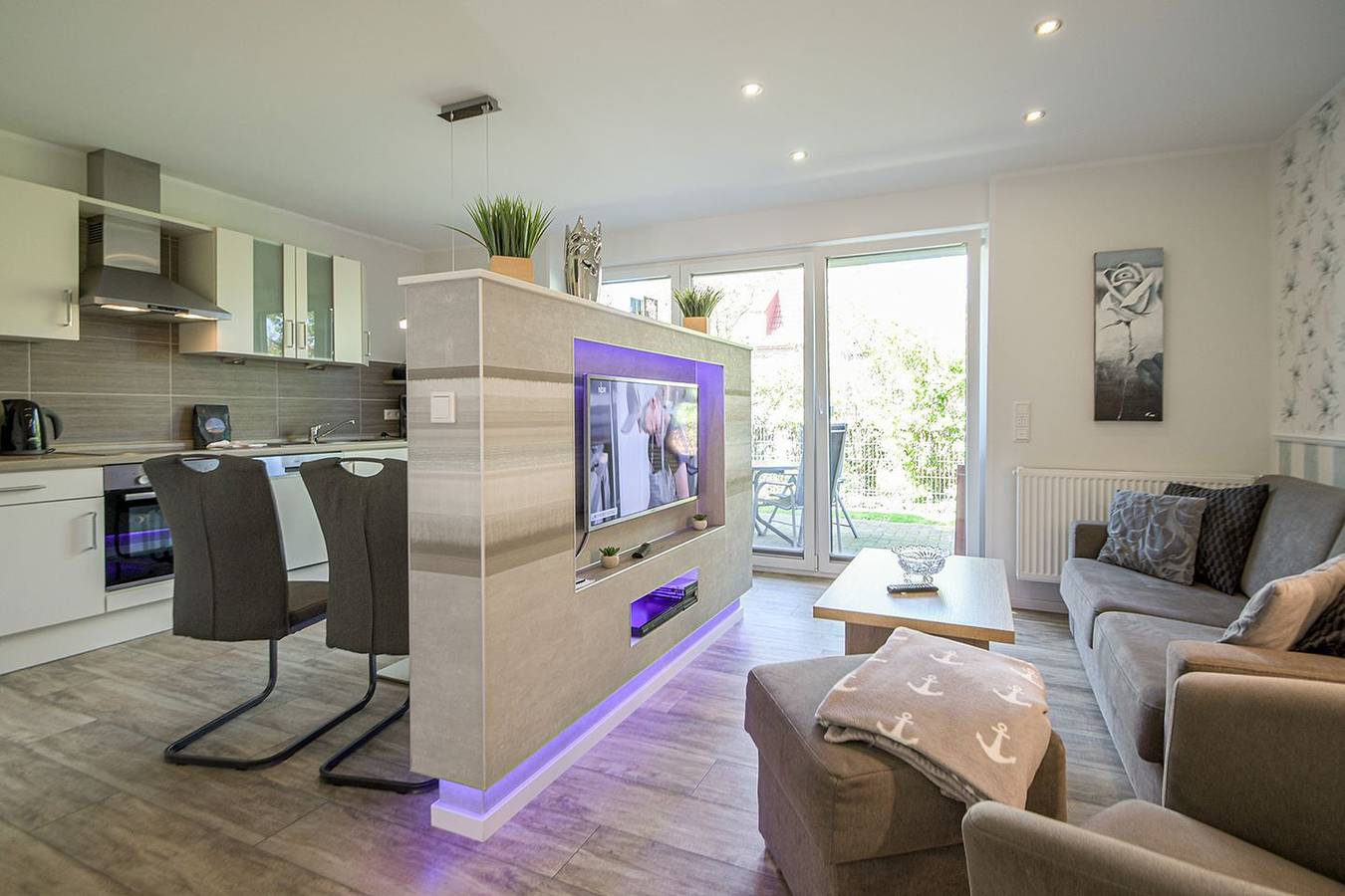 Appartement entier, Komfortable Ferienwohnung mit Balkon und moderner Ausstattung in Norddeich in Strand Norddeich, Norddeich