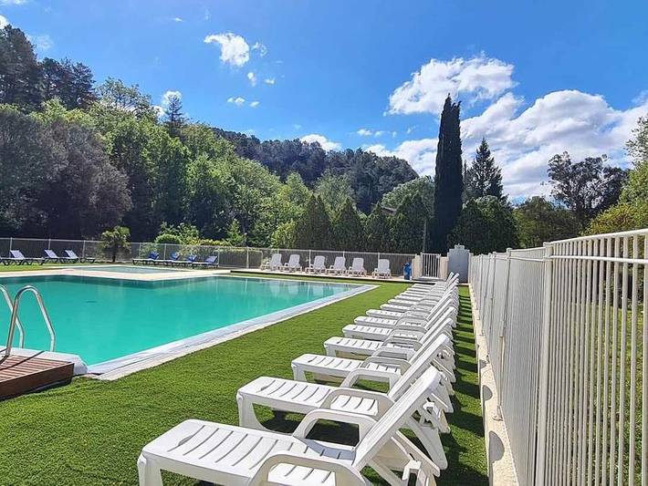 Camping Le Roubreau - Mobilheim 4 personen - Grün in Joannas, Parc naturel régional des Monts d'Ardèche