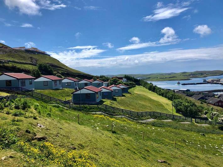 Ferienhaus für 4 Personen, mit Garten und Ausblick auf den Shetland Inseln