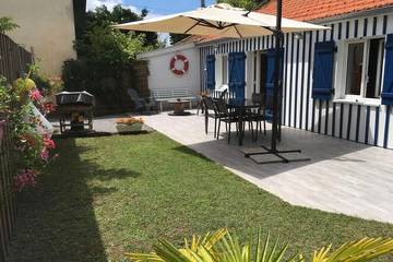 Gîte pour 4 personnes, avec terrasse et jardin à Audenge