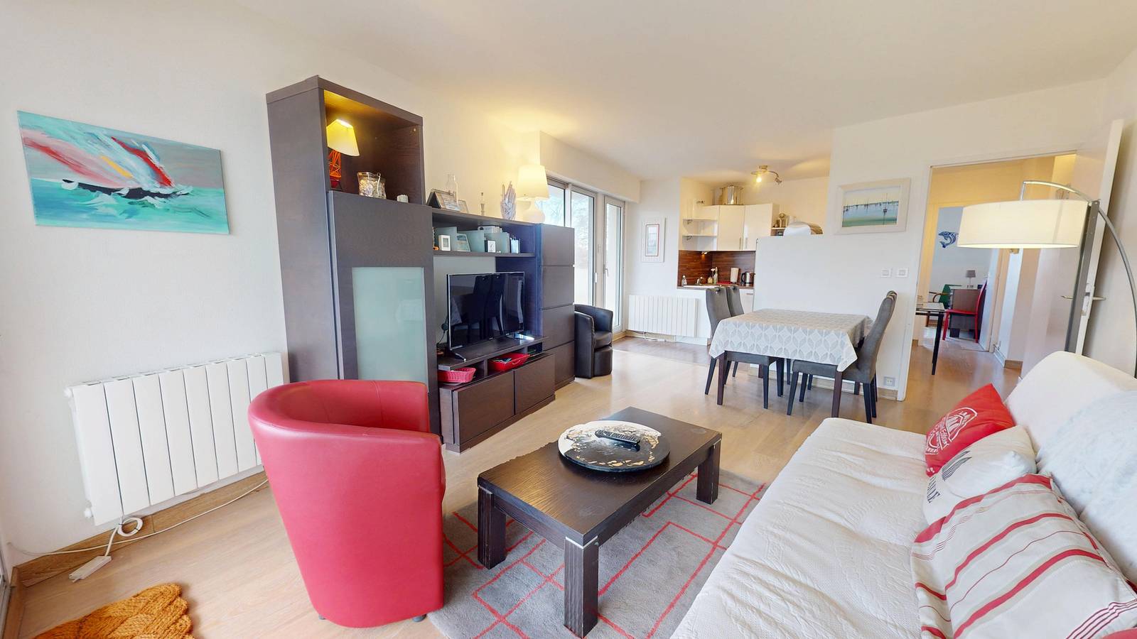 Entire apartment, Perle Bauloise - Vue Port & Plage à 200m in La Baule-Escoublac, Côte d'Amour