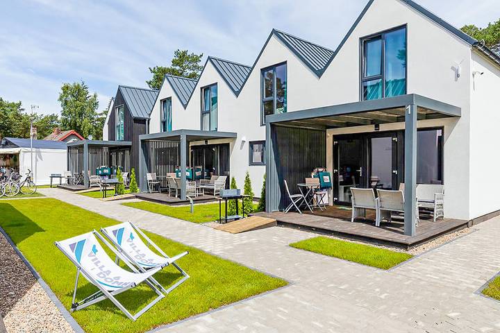 Ferienhaus für 7 Personen, mit Whirlpool und Terrasse sowie Garten und Sauna