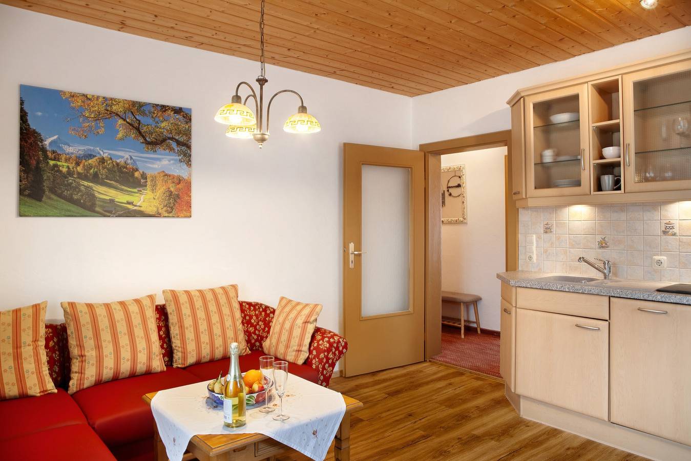 Appartement 'Ferienwohnung Zugspitze' met Uitzicht op de Bergen, Balkon en Wi-Fi, foto 6