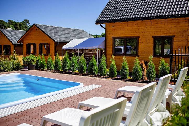 Bungalow am Wiselka-See und Ostseestrand in Wisełka, Stettiner Haff