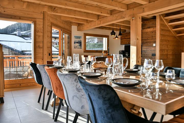 Chalet pour 14 personnes, avec terrasse et jardin à Le Grand-Bornand - 4