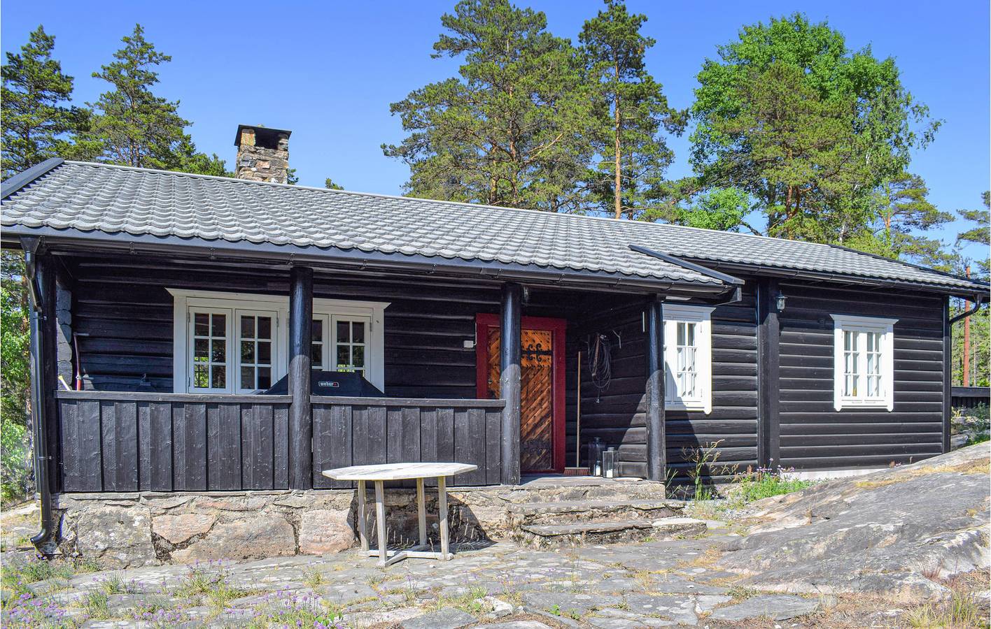 Ferienhaus für 7 Personen mit Terrasse in Moss