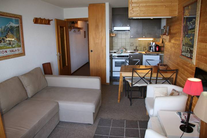 Studio voor 4 personen, met Balkon in Veysonnaz