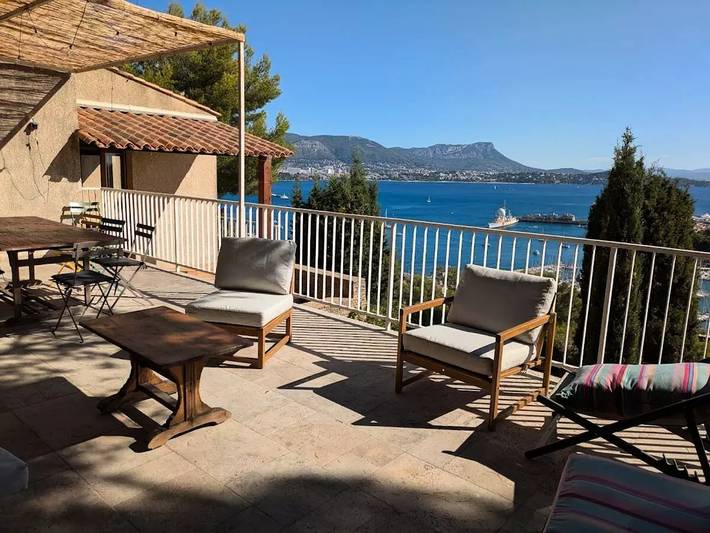 Casa con vistas al mar, piscina, 7 dormitorios, wifi in Saint-Mandrier-sur-Mer, Costa mediterránea (Francia)