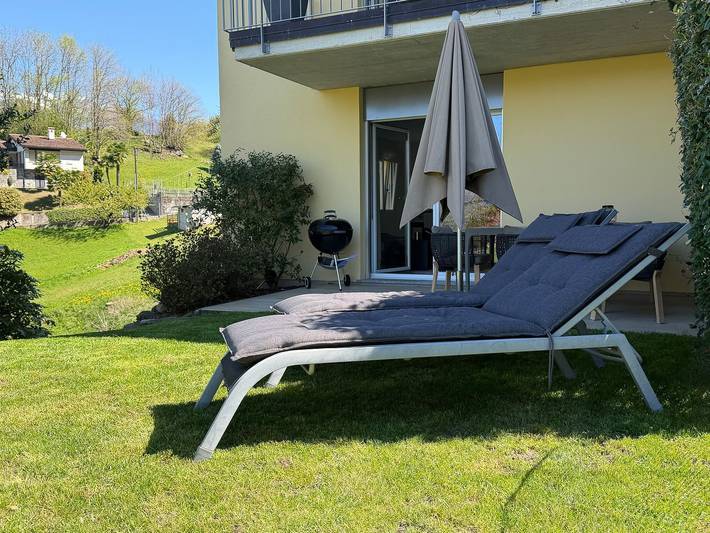 Ferienhaus für 5 Personen, mit Garten und Ausblick in Gambarogno