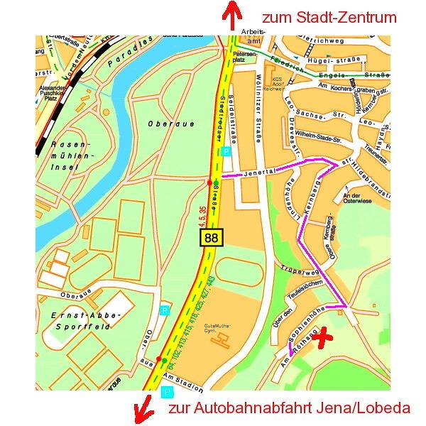 Ganze Ferienwohnung, Ruhige Ferienwohnung mit Blick auf Jena - Ferienwohnung mit 2 Räumen in Kernberge, Jena