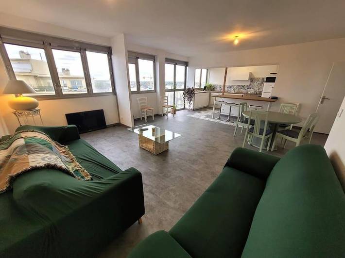 Appartement de vacances pour 8 personnes, avec jardin et vue