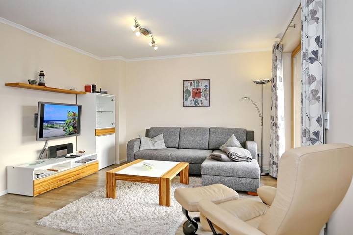 Ferienwohnung mit Meerblick für 4 Personen, mit Balkon in Börgerende-Rethwisch