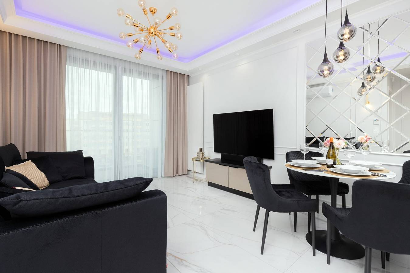 Appartement entier, Elegant Apartment in the Center | Air Conditioning, Parking in Gdynia, Zatoka Gdańska