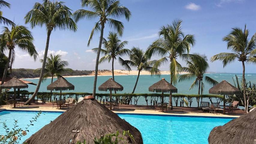 Pousadas para 4 pessoas, com jardim e piscina e ainda vista, com animais de estimação em Rio Grande do Norte