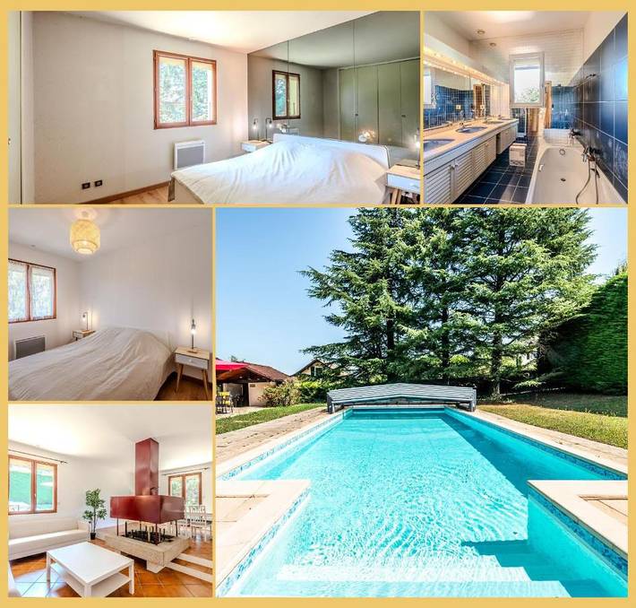 Location de vacances pour 6 personnes, avec terrasse ainsi que piscine et jardin à Massongy - 3