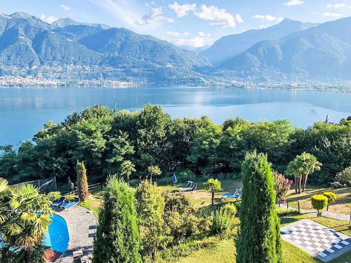 Ferienwohnung für 2 Personen, mit Pool und Garten in Piazzogna