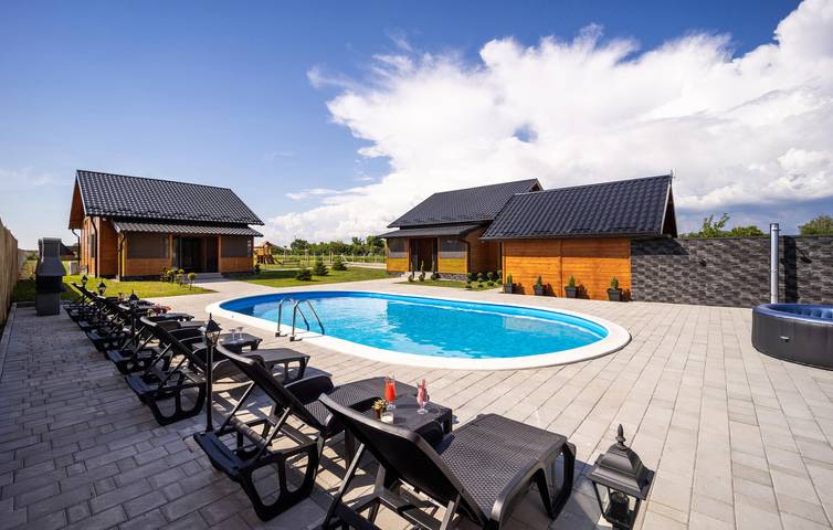 Modernes, 100 m² großes Apartment mit Pool, WLAN und 2,5 km Entfernung zum Fluss Okruglica in Bilje, Osijek-Baranja