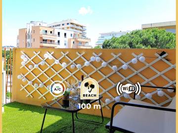 Cottage pour 2 personnes, avec terrasse à Fréjus