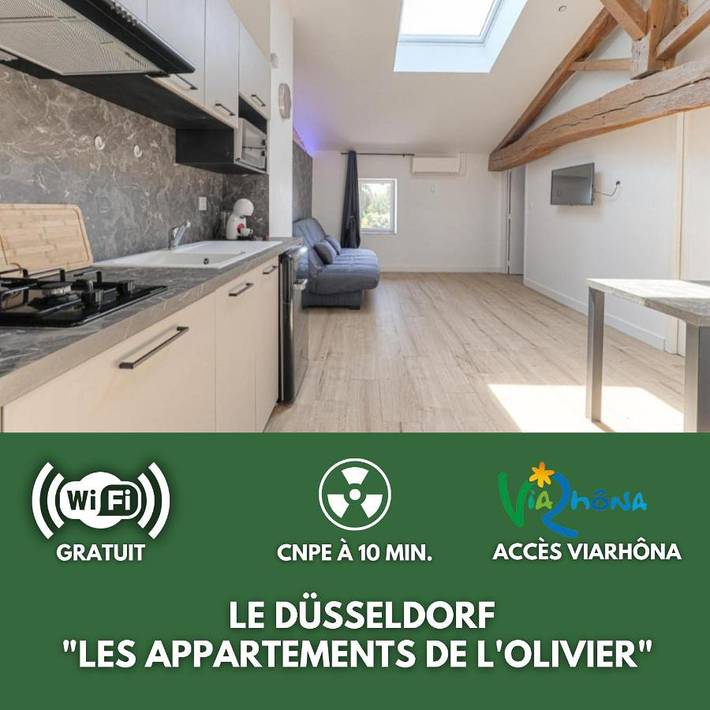 Gîte pour 4 personnes, avec terrasse et vue à Loyettes