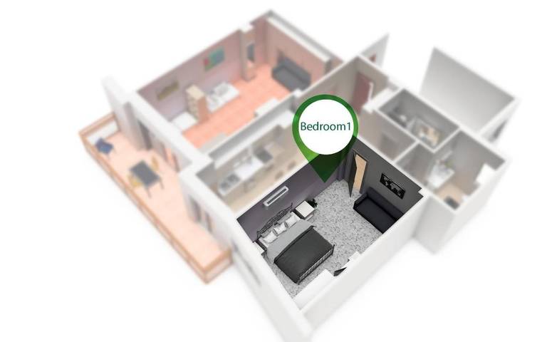 Gîte pour 8 personnes, avec Balcon dans Ostie - 3