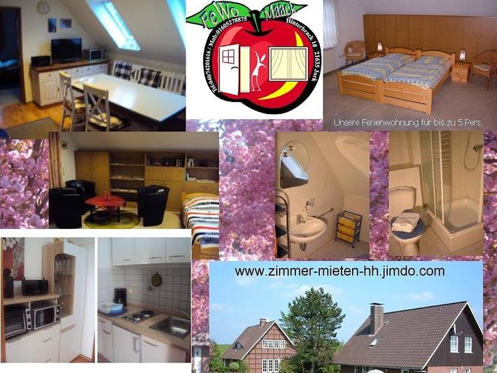 Ferienwohnung für 5 Personen, mit Terrasse und Garten sowie Seeblick und Ausblick in Hamburg Umland - 2