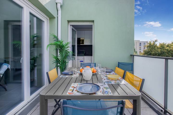 Ferienwohnung für 6 Personen, mit Terrasse in Le Lavandou