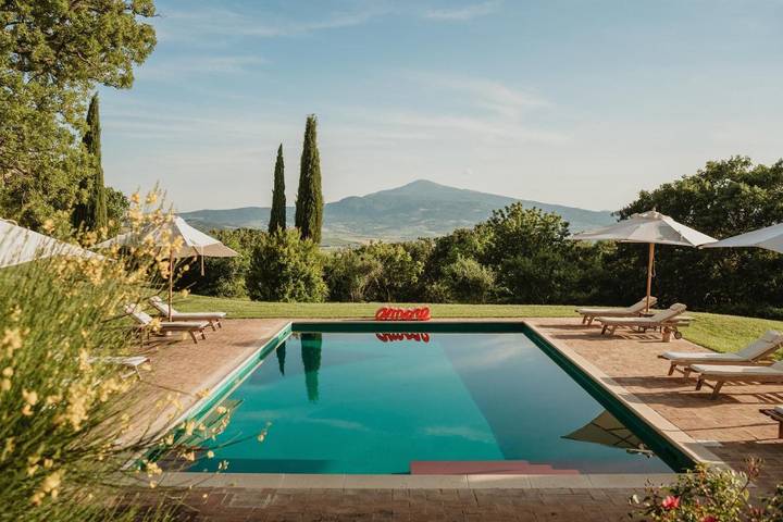 Agriturismo voor 2 personen, with tuin and whirlpool as well as zwembad in Pienza