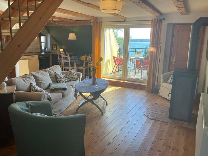 Ferienwohnung für 5 Personen, mit Balkon und Terrasse sowie Seeblick in Breege - 2
