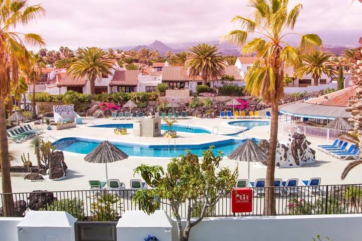 Appartamento per 2 persone, con panorama e piscina nonché giardino in Golf del Sur