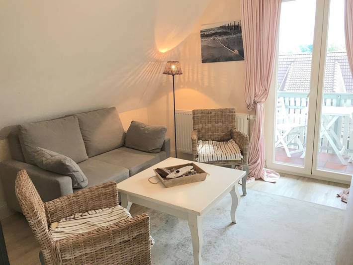 Ferienwohnung für 3 Personen, mit Sauna und Garten sowie Balkon, kinderfreundlich in Prerow - 2