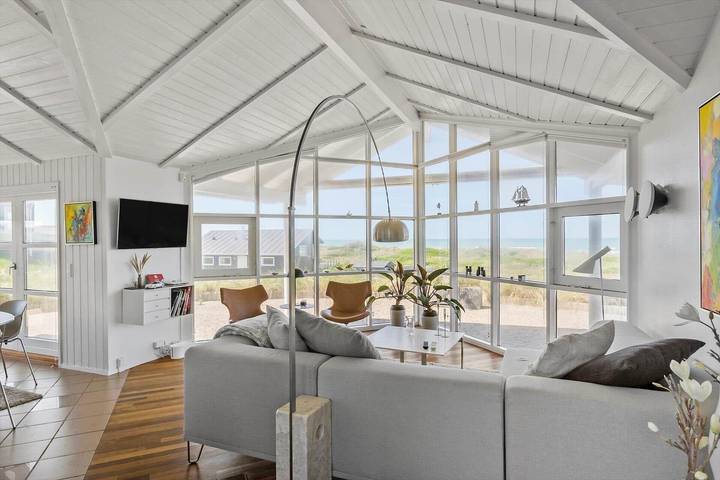 Ferienhaus mit Meerblick für 6 Personen, mit Whirlpool und Sauna sowie Terrasse in Grønhøj Strand - 3